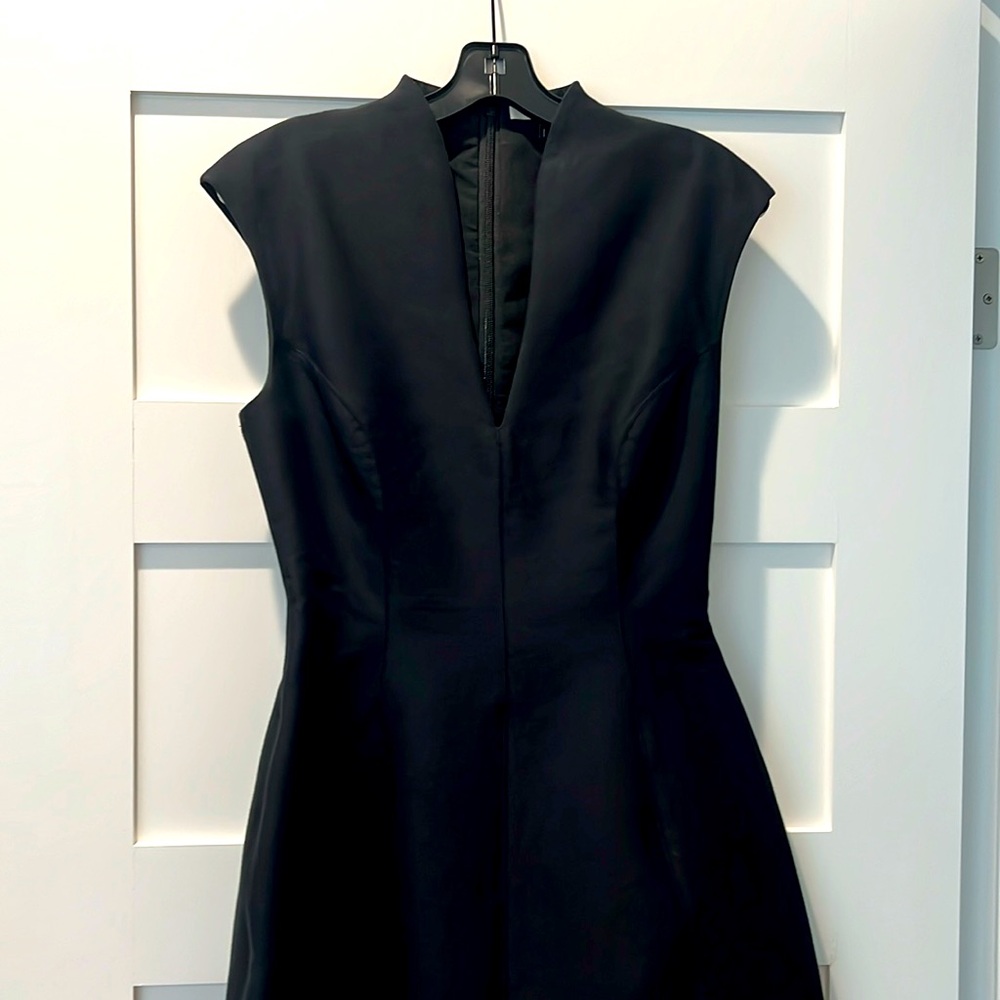 Halston Heritage elegant black mini dress NWOT